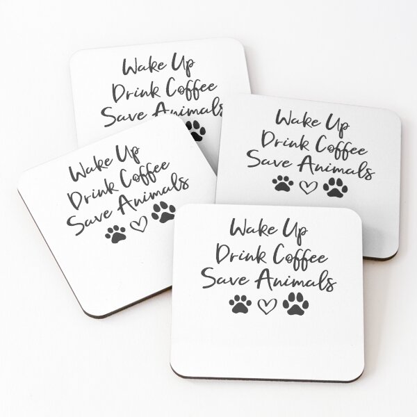 Item preview, Wake Up Drink Coffee Save Animals, funny vet, funny vet tech, veterinarian designed and sold by AAMDesigns.