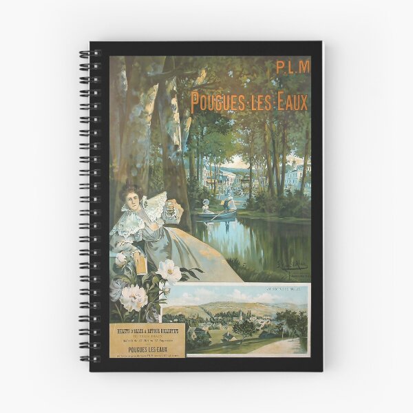 Item preview, Pougues les Eaux retro poster designed and sold by CorasPosters.