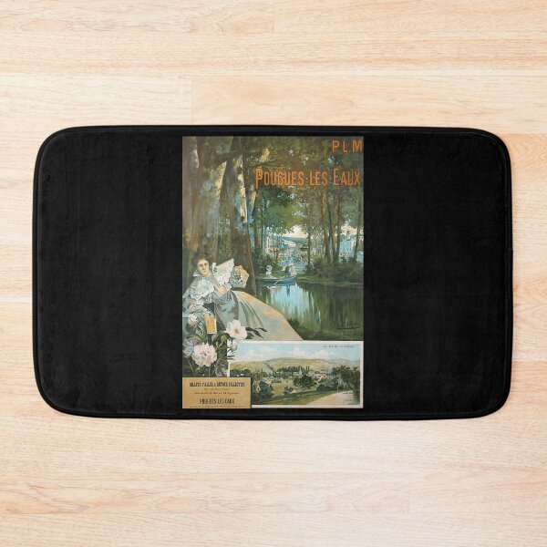 Item preview, Pougues les Eaux retro poster designed and sold by CorasPosters.
