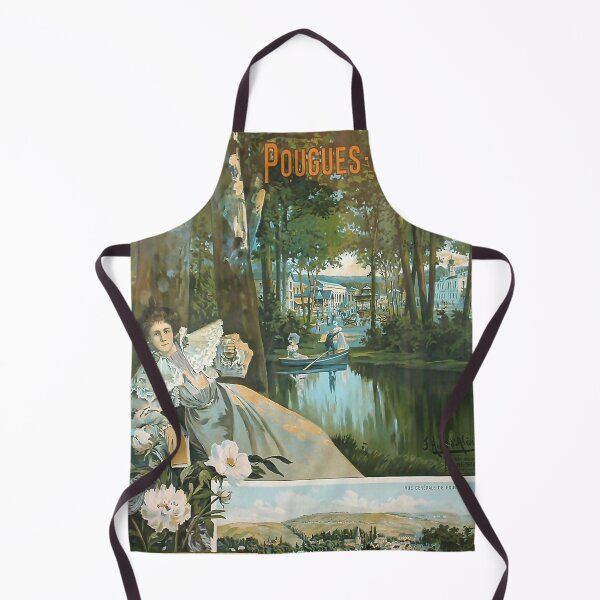 Item preview, Pougues les Eaux retro poster designed and sold by CorasPosters.