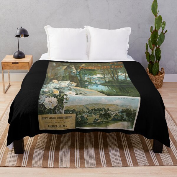 Item preview, Pougues les Eaux retro poster designed and sold by CorasPosters.