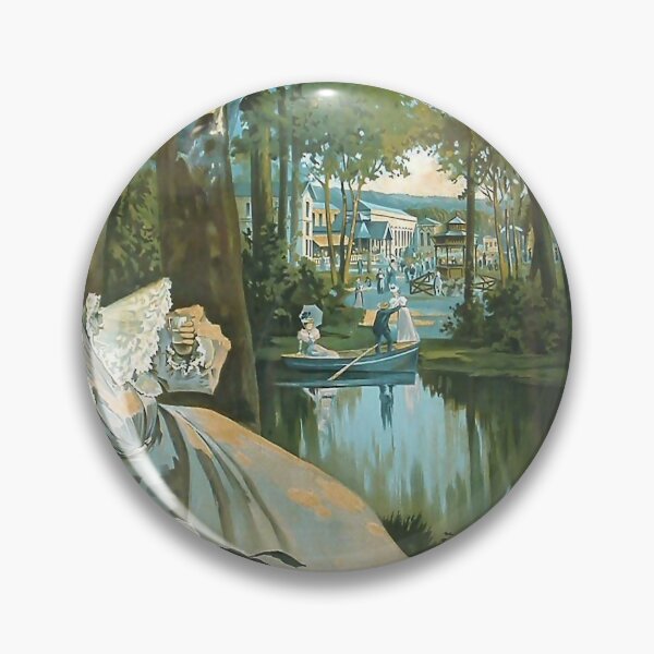 Item preview, Pougues les Eaux retro poster designed and sold by CorasPosters.