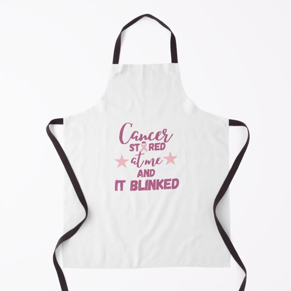 Item preview, Cancer stared at me and it blinked - pink script designed and sold by Achidesign.