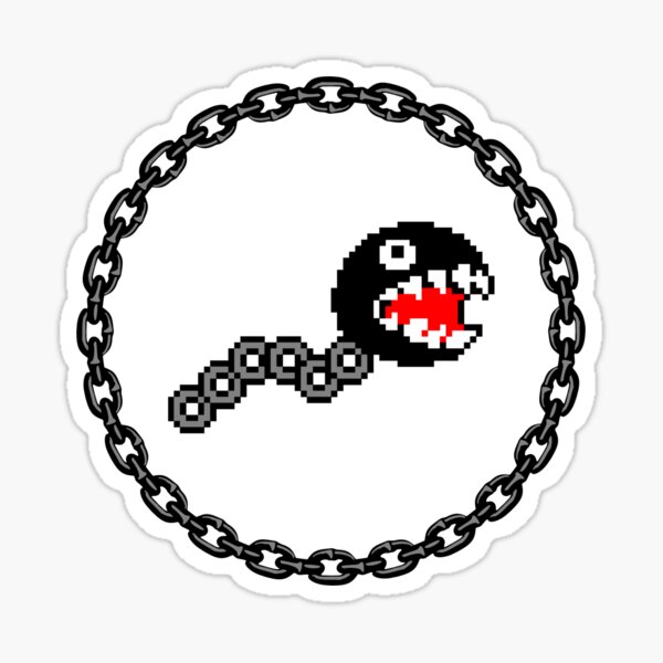 Chain Chomp Stickers Redbubble - roblox chain chomp decal