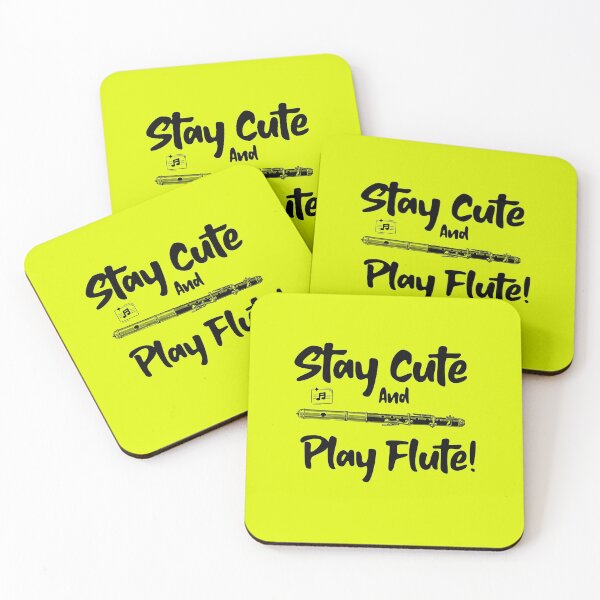 Item preview, «Stay Cute and Play Flute!» Music Orchestra Piano Band  designed and sold by musicmusicpin.