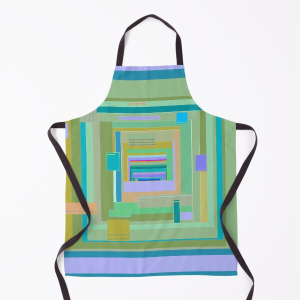 Item preview, Seashore on Jupiter geometric pattern in blue green purple designed and sold by djrunnels.