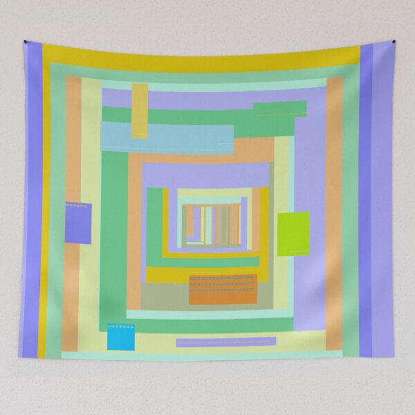 Item preview, Cabana, summer colors, geometric graphic design designed and sold by djrunnels.