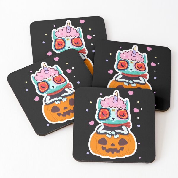 Item preview, Cute Unicorn Pumpkin Cat designed and sold by Ribsa.