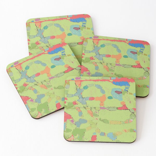 Item preview, Snails on Parade fabric art in lime green designed and sold by djrunnels.