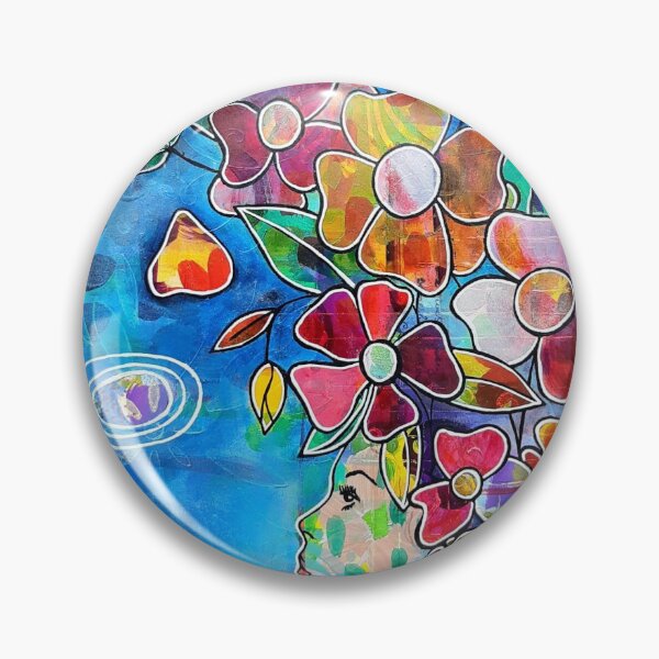Item preview, Flora Blossom acrylic painting designed and sold by jessancreations.