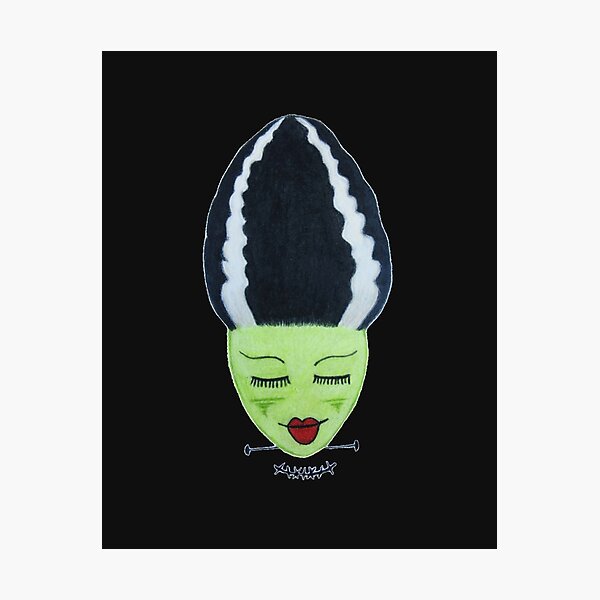 Frankenstein's Bride - Noir Photographic Print