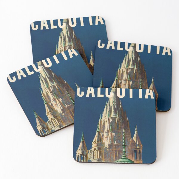 Item preview, Calcutta retro poster designed and sold by CorasPosters.