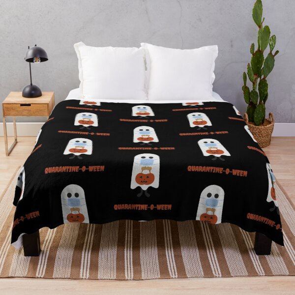 Item preview, Quarantine-o-ween - a Halloween ghost wearing a mask designed and sold by AnnaMelekhina.