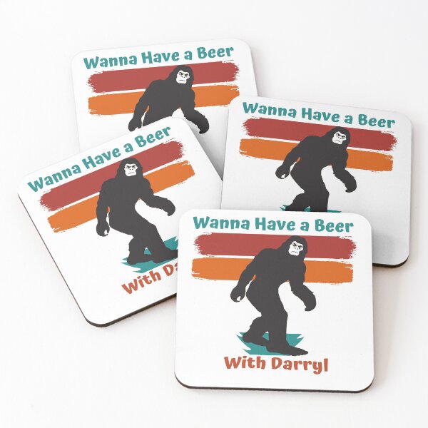 Aperçu de l'œuvre Je veux avoir une bière avec Darryl Bigfoot t-shirt drôle créée et vendue par Style2Vie.