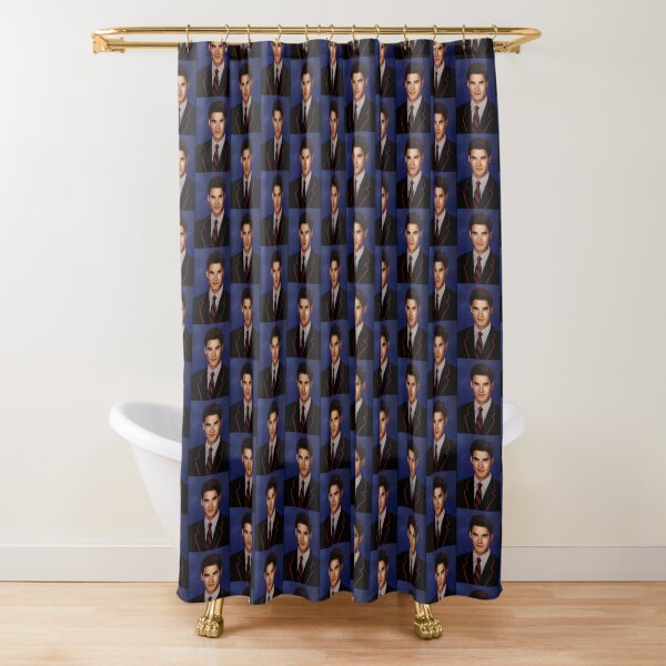 "Blaine Anderson Photo in Kurt's Locker" Shower Curtain by whenklainemet Redbubble
