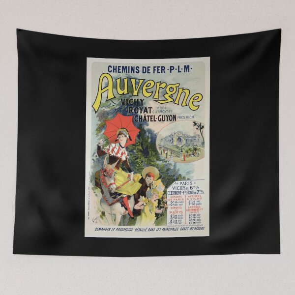 Item preview, Auvergne retro poster designed and sold by CorasPosters.