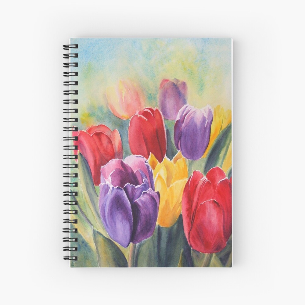 Tulip Rainbow Spiral Notebook