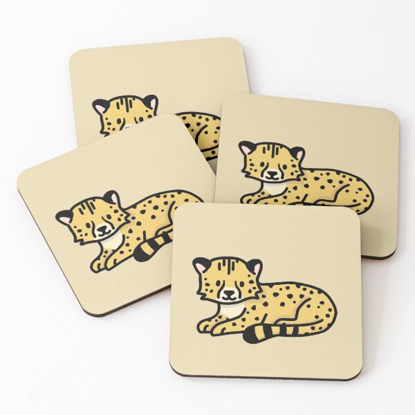 Item preview, Kawaii Spotted Yellow Baby Cheetah designed and sold by bassoongirl123.
