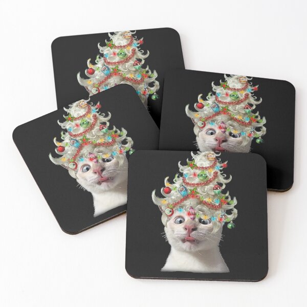 Item preview, Cat And Christmas Tree Hat designed and sold by Madge-Simon-859.