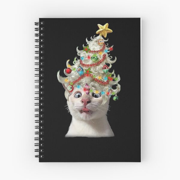 Item preview, Cat And Christmas Tree Hat designed and sold by Madge-Simon-859.