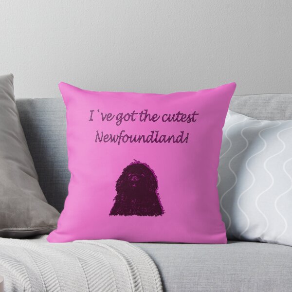 Item preview, Cute Newfoundland dog pink designed and sold by Moonyflower.