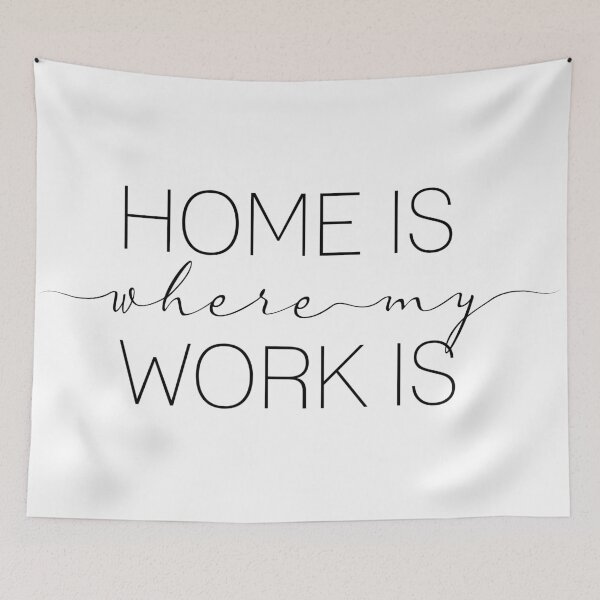 Item preview, Home is where my work is designed and sold by camilacarvalho.