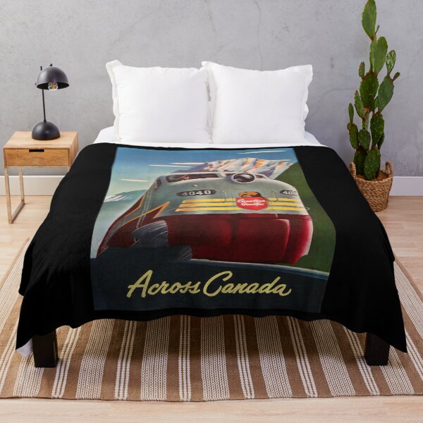 Item preview, Across Canada retro poster designed and sold by CorasPosters.