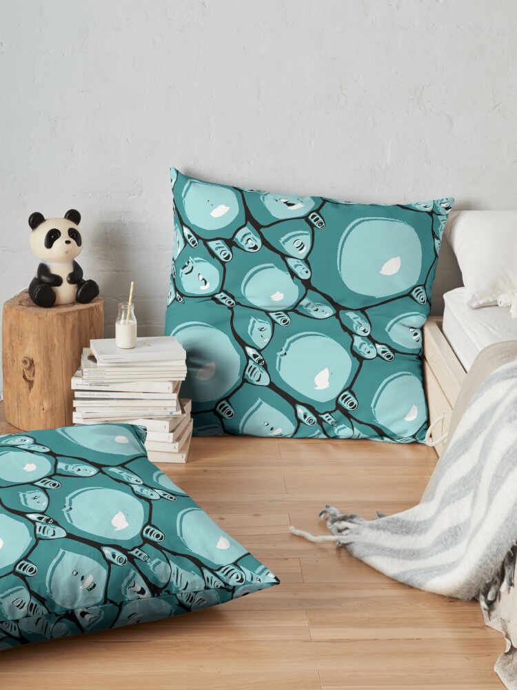 Alternate view of Abstract Turquoise Pattern Floor Pillow