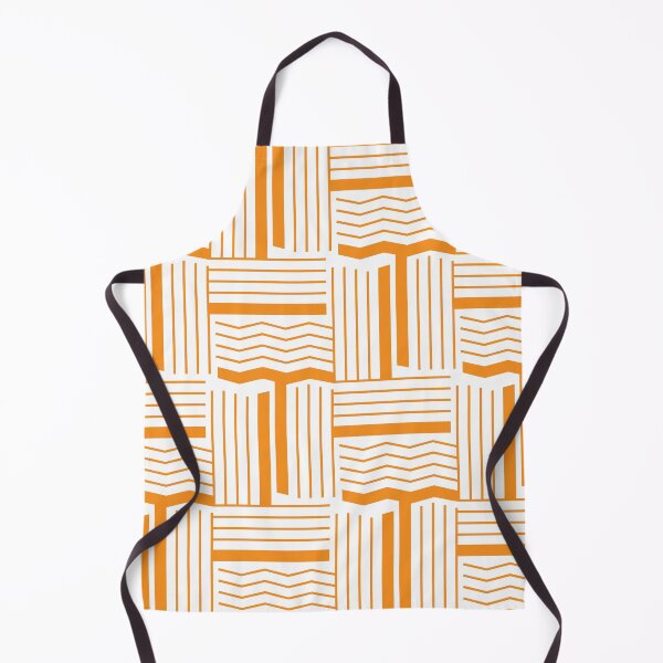 Artikelvorschau, Linien & Wackeln Geometrisches Muster - Orange entworfen und verkauft von RoguePatterns.