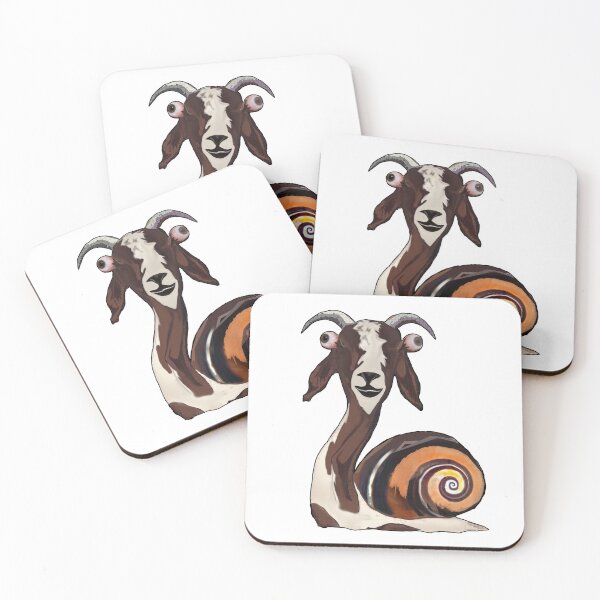 Item preview, goat snail designed and sold by PlumDeep.