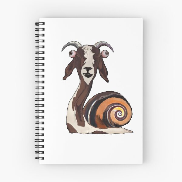 Item preview, goat snail designed and sold by PlumDeep.