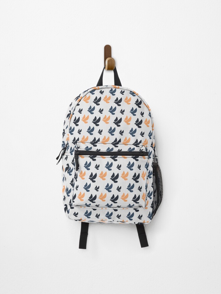 Thumbnail 1 of 3, Backpack, Dove Pattern designed and sold by jerusalem-.