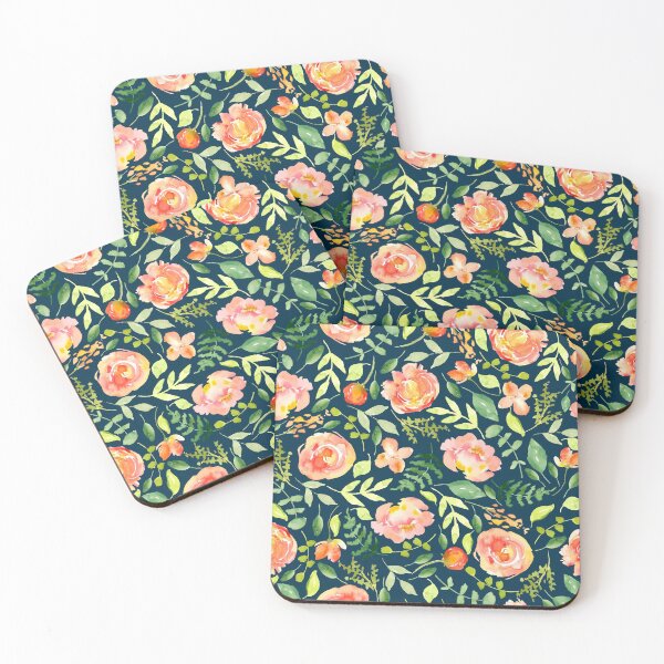 Item preview, Sunset Fall Florals in Watercolor designed and sold by Harpley Design Studio.