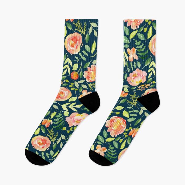Item preview, Sunset Fall Florals in Watercolor designed and sold by Harpley Design Studio.