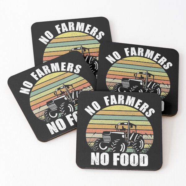 Item preview, No Farmers No Food Retro Sunset designed and sold by RandomStuffShop.