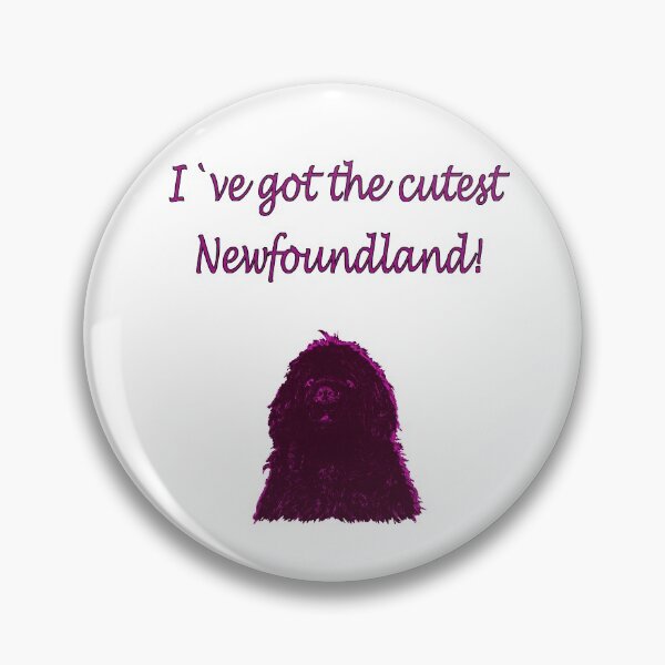 Item preview, Newfoundland dog pink designed and sold by Moonyflower.