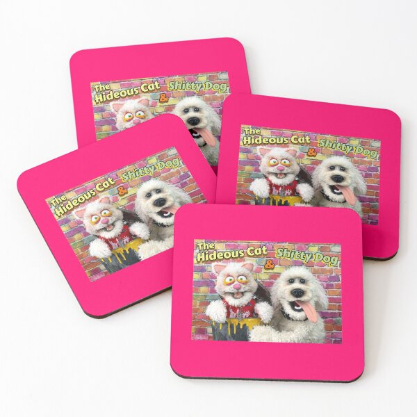 Item preview, THE HIDEOUS CAT and SHITTY DOG designed and sold by Unspirations.
