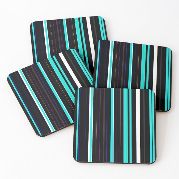 Item preview, Teal white with blue and red pinstripes on black designed and sold by VWDigitalPaint.