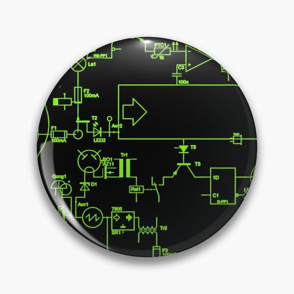 Item preview, abstract green electronic microcircuit designed and sold by Orderposter.