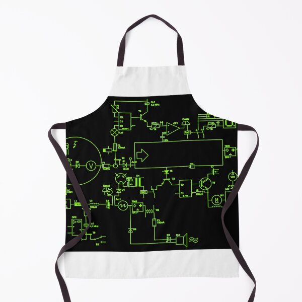 Item preview, abstract green electronic microcircuit designed and sold by Orderposter.