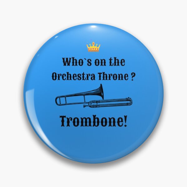 Item preview, Trombone on the Throne! Music Band Orchestra Piano  designed and sold by musicmusicpin.