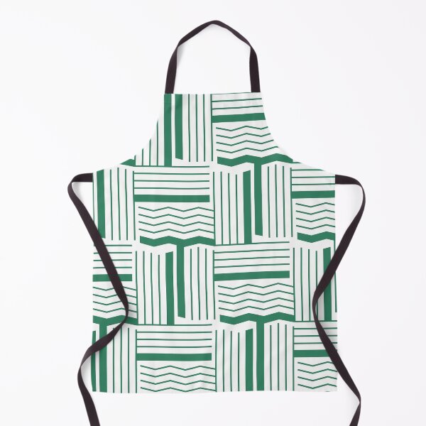 Item preview, Lines & Wiggles Geometric Pattern – Green designed and sold by RoguePatterns.