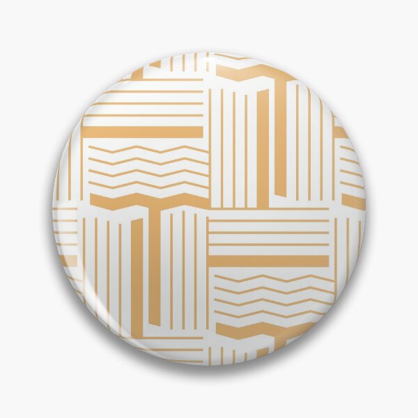 Artikelvorschau, Linien & Wackeln Geometrisches Muster - Gold entworfen und verkauft von RoguePatterns.