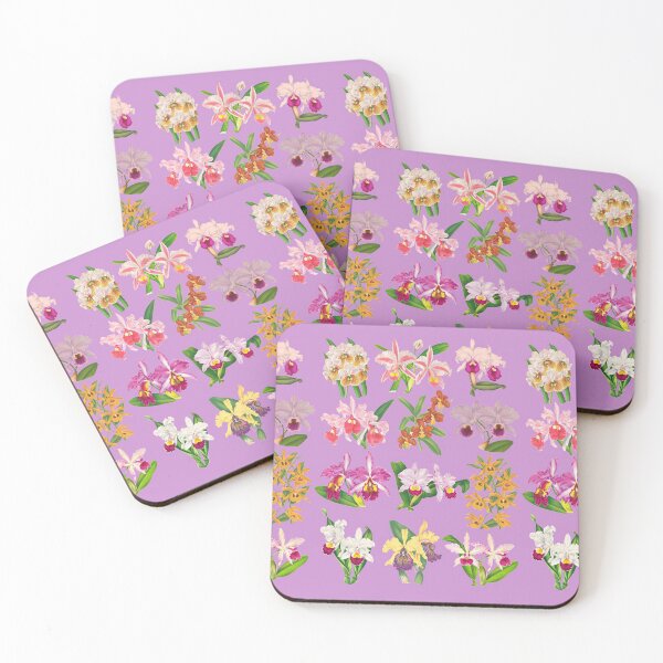 Item preview, Bright Tropical Vintage Orchid Blooms designed and sold by millie-and-inez.