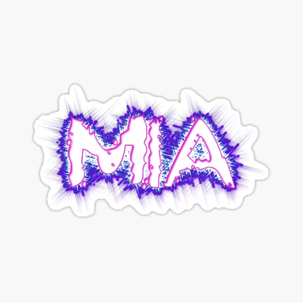 Text Mia Name Stickers | Redbubble