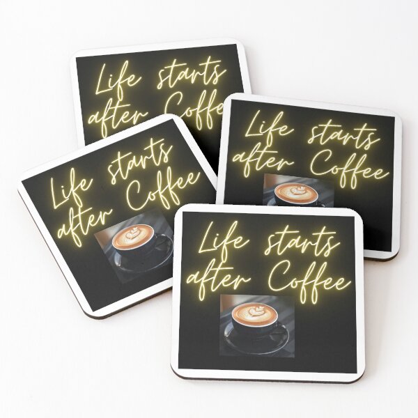Item preview, LIFE STARTS AFTER COFFEE designed and sold by findsbyjune374.