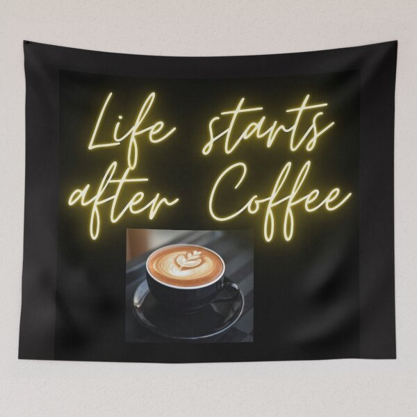 Item preview, LIFE STARTS AFTER COFFEE designed and sold by findsbyjune374.