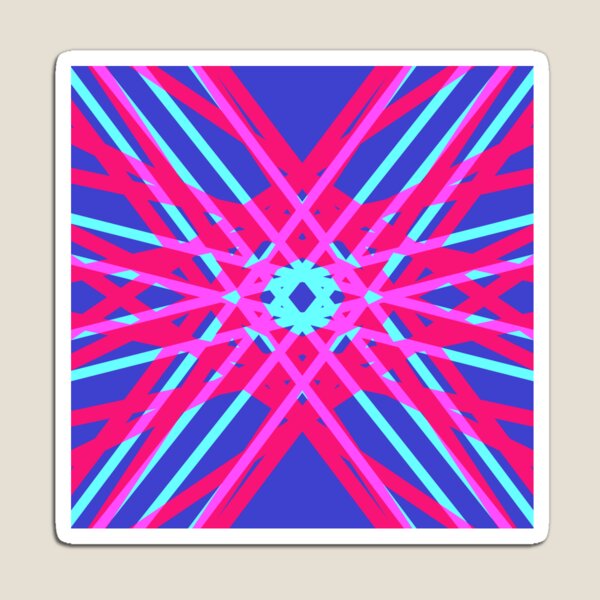 Item preview, Turquoise Blue Pink Retro Pattern designed and sold by PatternPerfect.