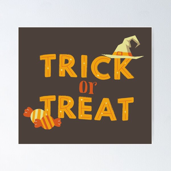 Item preview, Halloween, Trick Or Treat, Brown And Orange designed and sold by Daisies-.