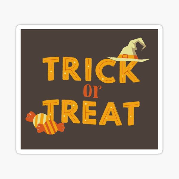 Item preview, Halloween, Trick Or Treat, Brown And Orange designed and sold by Daisies-.